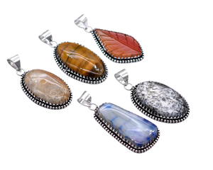 สร้อยคอแฟชั่นของผู้หญิงแบบวินเทจใหม่5ชิ้นจี้อัญมณีทองเหลืองธีมคริสเตียนร้อนแรงอีเบย์กำลังมาแรง PP 38 - Product Image 3