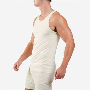 Débardeur d'entraînement en coton/polyester de haute qualité pour hommes, respirant, pour la musculation, style décontracté - Product Image 4