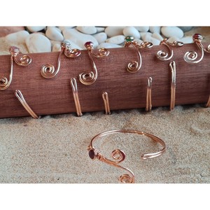 Elegant Gold and <b>Silver</b> Plated Spiral Wire Style Fashion <b>Bracelet</b> for Resale in Boutiques - Product Image 3