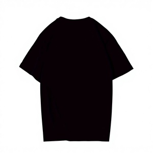 เสื้อยืดสีดำพิมพ์ลายกากบาทสีขาวเก๋เสื้อสตรีทแวร์กราฟิกสินค้าส่งออก - Product Image 2