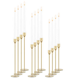 Candelabro para decoración del hogar, portavelas de metal hecho a mano, perfecto para realzar un ambiente cálido y acogedor. - Product Image 2