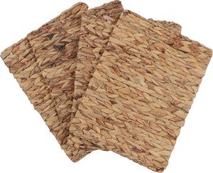 Wholesale Natural Handwoven Rectangle Water Hyacinth Coaster <b>Table</b> <b>Dinner</b> Decor Placemat Made Vietnam Carton for Household Use - Product Image 5