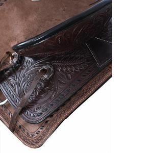 Bas quantité minimale de commande Western anglais équitation selles avec bois arbre cuir de vachette Services OEM tailles et couleurs personnalisées-prix bon marché - Product Image 3