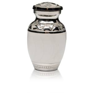 <b>Companion</b> Urn Engraved Design <b>Brass</b> Finished Adult <b>Companion</b> Funeral Urn <b>Set</b> in Pewter Polish for Pet Ashes - Product Image 6