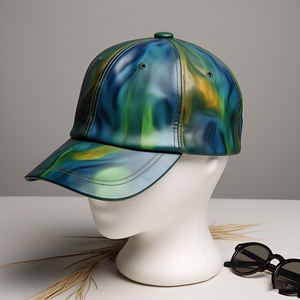 Summer PU Leather Cap Men's Women Customize Multi 6 Panel Baseball Leather Trucker Caps Unisex High Quality Fashion Leather Cap - Product Image 4