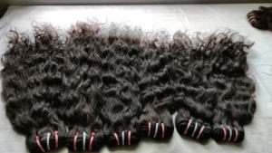 100% cutícula alineada de alta calidad Natural negro indio crudo sin procesar extensiones de cabello humano de un solo donante de alta calidad - Product Image 2