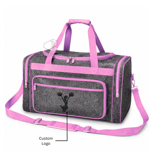 Custom <b>Glitter</b> Cheer Sports Large Capacity Duffel <b>Bag</b> With Embroidered Logo Dance Practice And Travel <b>Bag</b> For Cheerleaders - Product Image 5