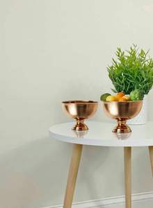 Best Quality Round Ceramic Serving <b>Bowl</b> Unique Design with Copper for Fruits and Sweets Competitive Price - Product Image 6