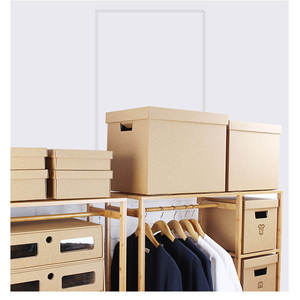 Boîte de rangement en carton ondulé robuste et durable, boîte d'archives pour documents avec logo personnalisé - Product Image 5