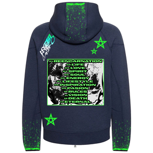 Sweats à capuche de haute qualité hommes surdimensionnés 100% coton Streetwear pull en gros sweats à capuche personnalisés broderie Logo sweats à capuche vierges garçons - Product Image 4