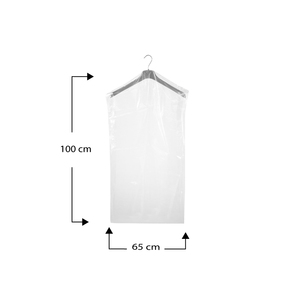 Confezione economica di 288 65x100 cm copri indumenti trasparenti antipolvere protezione guardaroba - Product Image 2