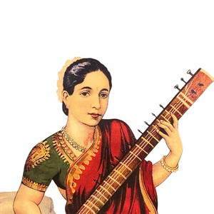 Diseño de Retrato Artístico Cultural Vintage, Estilo Tradicional en Papel - Product Image 5