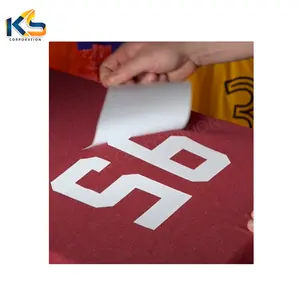 Etichette personalizzate per trasferimento di calore in plastisolo con adesivo a trasferimento termico per magliette con numerazione personalizzata