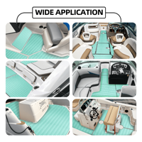 Personnalisé moderne brossé ultra-léger antidérapant auto-adhésif EVA mousse feuille de vinyle marin imperméable extérieur bateau plancher clic