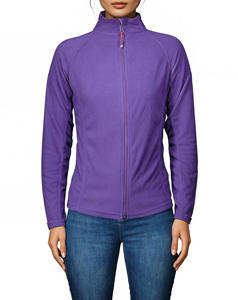 Vêtements de sport lourds pour femmes, veste polaire de luxe, veste à fermeture éclair respirante et douce avec logo personnalisé, vente en gros - Product Image 5