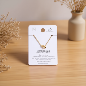 Tobillera de Acero Inoxidable con Signo Zodiacal Capricornio, Chapada en Oro, Joyería de Moda Unisex, Regalo - Product Image 3