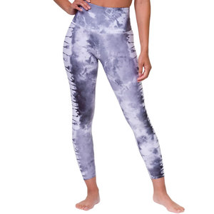 Leggings pour femmes en nylon/spandex, respirants, à séchage rapide, pour le yoga, la gym et le fitness, taille haute - Product Image 1