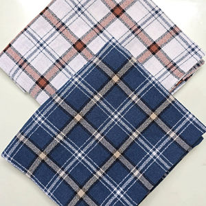 Tissu en coton chiné de qualité supérieure, teint en fil, à carreaux mousse, pour chemises et vêtements, exporté à prix abordable - Product Image 1