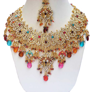 Conjunto de Joyería Artificial Tradicional de Flores Vintage de Aleación, Collar y Aretes para Mujer, Compromiso, Aniversario, Fiesta, Boda - Product Image 2