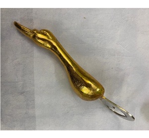 Ouvre-bouteille en métal en forme de <span class=keywords><strong>Crocodile</strong></span> en laiton AK en or et argent fini article de style moderne pour accessoires de bar/ustensiles de cuisine - Product Image 3
