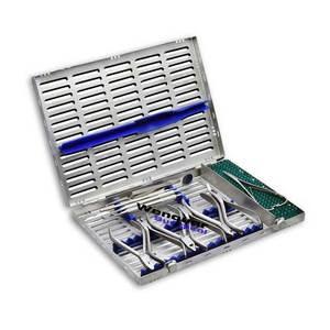 Juego de alicates de arco de alambre de ortodoncia Manual de acero inoxidable con casete de estilización, herramientas de ajuste de aparatos dentales - Product Image 1