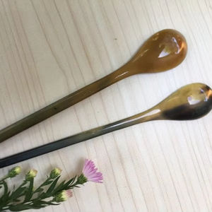 Cuchara de hueso de cuerno de búfalo hecha a mano, decoración náutica de estilo Animal pulido de India MN EXPORTS - Product Image 1