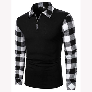 Nuevo Polo para hombre, manga larga, ajuste informal, personalizado, Color sólido, Polo, camisetas de Golf de secado rápido antiencogimiento - Product Image 1