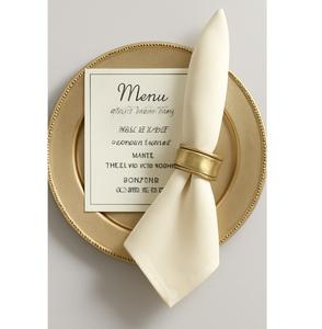 Assiettes de présentation rondes dorées métalliques pour mariage, durables, résistantes à la chaleur, décoratives, pour la restauration, sous-assiettes métalliques - Product Image 1