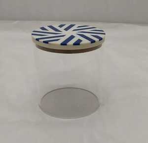 Juego de Regalo de Ramadán de Diseño Exclusivo de la India, Contenedor de Acrílico para Llevar Comida con Tapa con Incrustaciones de Resina, Hecho a Mano - Product Image 5