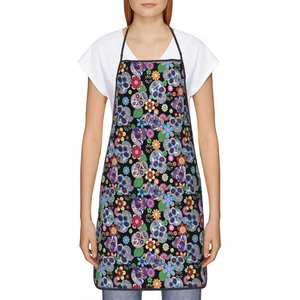 Tablier de cuisine unisexe imperméable avec liens ajustables pour le cou et la taille, design long offrant une couverture complète sur le devant, couleurs personnalisables - Product Image 3