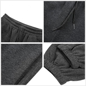 Pantalones Deportivos de Mujer, de Algodón y Felpa, con Cordón en la Cintura, para Entrenamiento, Gimnasio, Correr, al por Mayor, de Alta Calidad, Holgados, con Logotipo - Product Image 4