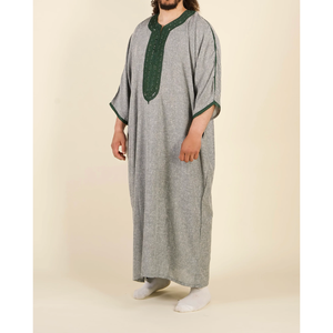 Directo de fábrica Hombres Marroquí Thobe Ropa islámica de alta calidad Todas las estaciones Jubba Robe para la venta - Product Image 4