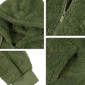 เสื้อมีฮู้ดโอเวอร์ไซส์ของผู้ชายผ้าฝ้ายย้อมสีล้วนมี100% กำหนดได้เองสำหรับฤดูหนาว - Product Image 5