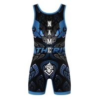 Singlet Gulat Pria Dewasa Pro Custom, Bahan Spandex/Polyester, Nyaman, Cepat Kering, Bernapas, dan Pas Badan