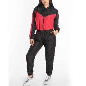 Chándal de gran tamaño de alta calidad, conjunto de jogging para entrenamiento, conjunto de chándal cortavientos de nailon personalizado - Product Image 1