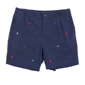 Shorts de sport décontractés bleus personnalisés 100 % coton, taille mi-haute, écologiques, séchage rapide, pour hommes, surf, maillot de bain, plage - Product Image 5