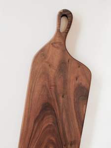 เขียงไม้อะคาเซียขนาดใหญ่พับได้อเนกประสงค์สำหรับใช้ในครัวเขียงมีด้ามจับแผงวงจรขนาดใหญ่สำหรับห้องครัว - Product Image 3