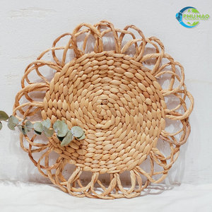 Natural Beauty WOVEN WATER HYACINTH PLACEMATS COASTERS Handwoven With <b>Love</b> to Add a Touch of Nature to <b>Your</b> Table - Product Image 4