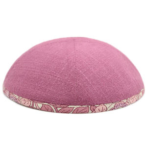 Kippa Personalizada 2025, Color Sólido, Simple, de Algodón y Cáñamo, Cuello Redondo, Gorro Judío, Gorro Étnico de Moda - Product Image 1