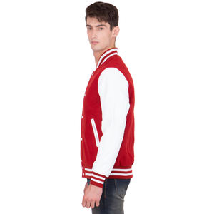 Top vente de haute qualité laine corps en cuir manches support veste universitaire pour hommes broderie personnalisée Logo Long chaud mince revêtement - Product Image 4
