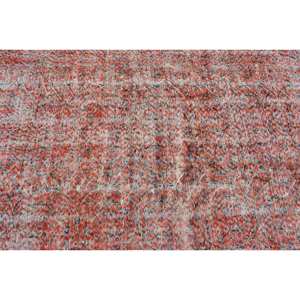 Alfombra turca roja Vintage de 4,3x8,4 pies, área grande, lana de algas marinas, diseño de pasillo rectangular para el hogar, sala de estar, látex de 10mm - Product Image 5