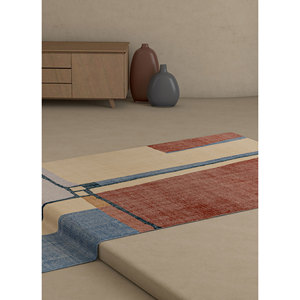 Contour Hand Loom Wool <b>Rugs</b> Red Orange Abstract Living Room Carpet PHWL-131 Rectangle Hallway <b>Rug</b> for Home Floor Weave Technique - Product Image 5