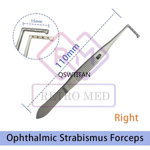 Pinzas Oftálmicas Reutilizables para Estrabismo Derecho e Izquierdo, Pinzas Manuales de Acero Inoxidable MOL de MEDICAB INSTRUMENTS - Product Image 3