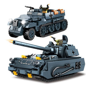 Ww2 alemán <span class=keywords><strong>Panzer</strong></span> Viii Maus <span class=keywords><strong>Tiger</strong></span> Tank ejército medio oruga vehículo ladrillos juguete modelo Kit soldado figura militar juego de bloques de construcción - Product Image 2