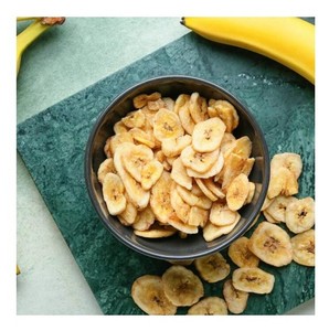 Deliciosas rodajas de plátano secas naturales con certificado perfectas para bocadillos saludables humanos y promoción de dieta vegana - Product Image 1