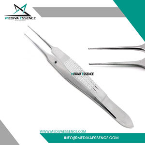 Venta caliente Castroviejo fórceps Premium Manual Micro dientes instrumento de sutura logotipo personalizado atado de sutura de acero inoxidable - Product Image 5