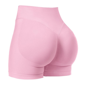 Vente chaude Shorts de Yoga pour les femmes taille haute Butt Scrunch entraînement Gym Fitness Sports Activewear - Product Image 2