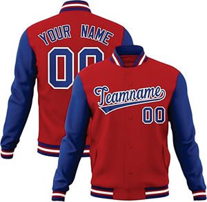 Veste universitaire en laine d'hiver décontractée pour hommes avec col montant et boutons décoratifs Athlétique brodé Style Letterman - Product Image 4