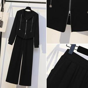 Traje deportivo informal de otoño para mujer, conjunto de 2 piezas adelgazante con capucha a la moda, la mejor y mejor calidad - Product Image 5