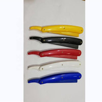 Rasoir pliable jetable en acier inoxydable pour hommes avec manche en bois Rasage droit Caractéristique de sécurité pour le rasage de la barbe des aisselles